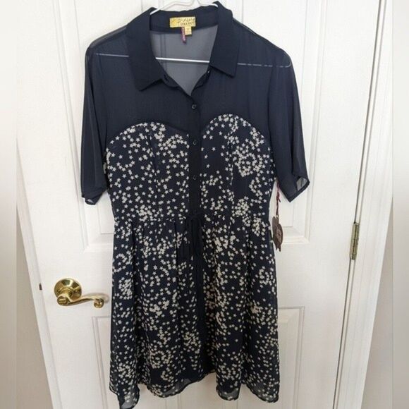 5/$55 Princess Vera Wang stars dress - sheer, lined - NWT - 4th of July - 11 - Picture 10 of 10
